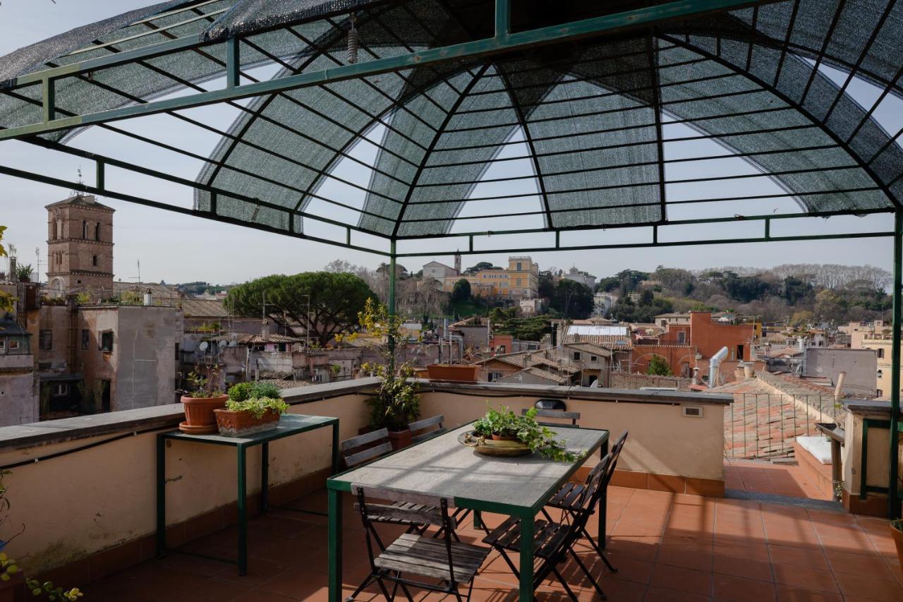 Amazing Penthouse With Terrace And Rooftop In Trastevere Roma Exterior foto