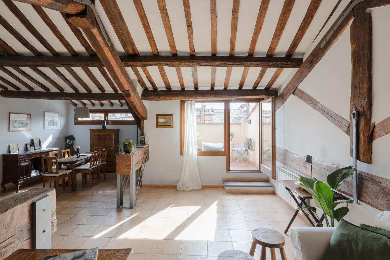 Amazing Penthouse With Terrace And Rooftop In Trastevere Roma Exterior foto